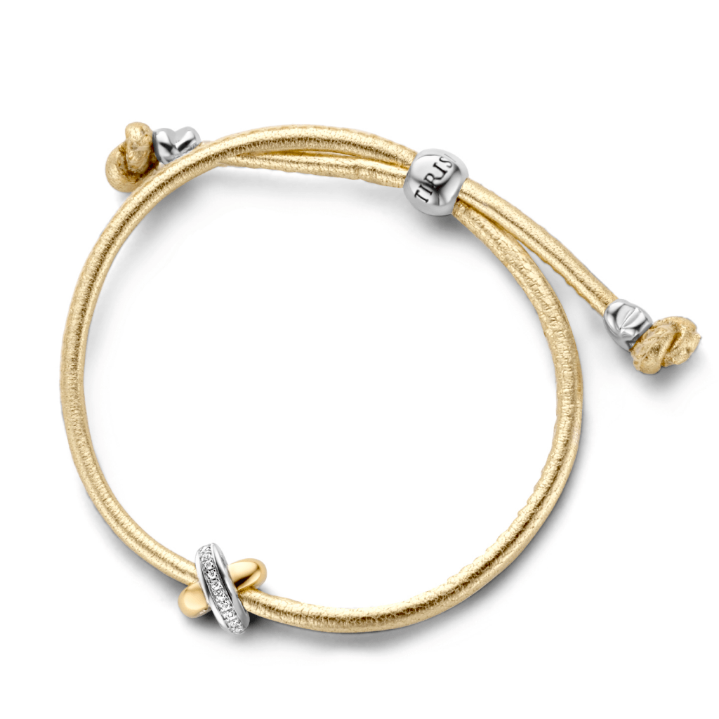 Tirisi Moda Kisses armband geelgoud met diamant - TM2133GD(2T) - #2