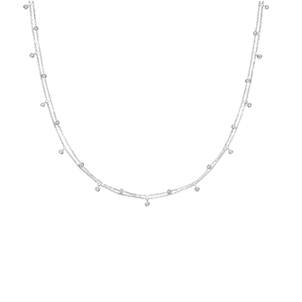 Schaap en Citroen Diamonds collier witgoud met diamant - #1