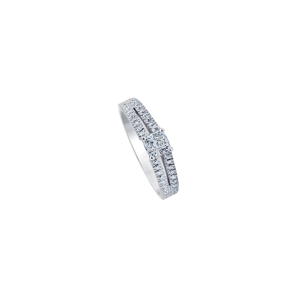 Royal Asscher Mariana ring witgoud met diamant - R.19055.RACU.WG.7 HRD - #3 Royal Asscher Mariana ring witgoud met diamant - R.19055.RACU.WG.7 HRD - #3