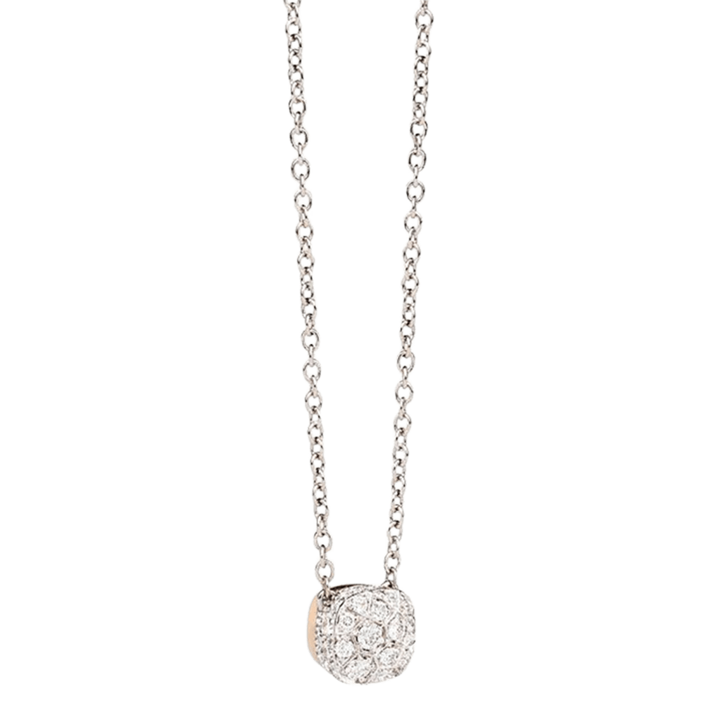 Pomellato Nudo collier roodgoud met diamant - PCB6012 O6000 DB000 - #1 Pomellato Nudo collier roodgoud met diamant - PCB6012 O6000 DB000 - #1
