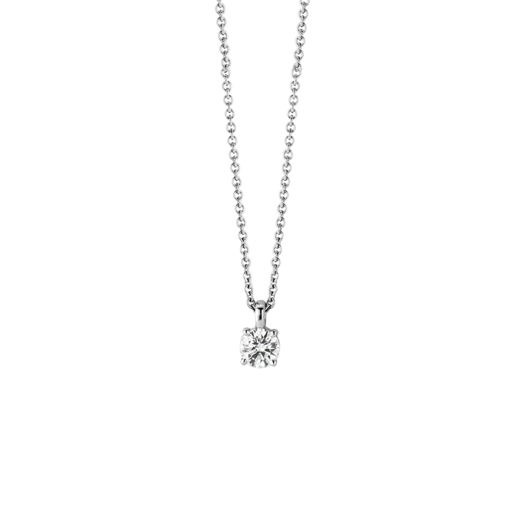 Schaap en Citroen Diamonds collier witgoud met diamant - #1 Schaap en Citroen Diamonds collier witgoud met diamant - #1