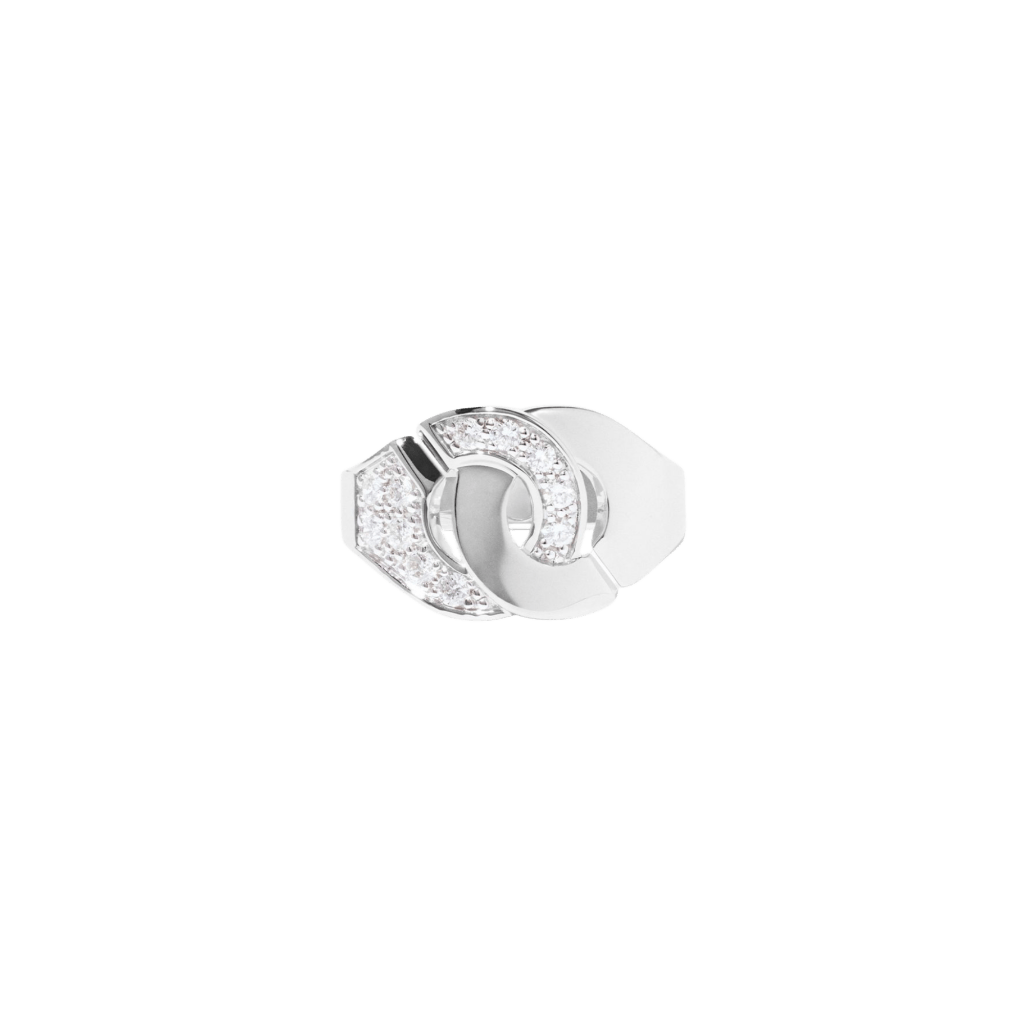 dinh van Menottes Dinh Van ring witgoud met diamant - 267103 - #2 dinh van Menottes Dinh Van ring witgoud met diamant - 267103 - #2