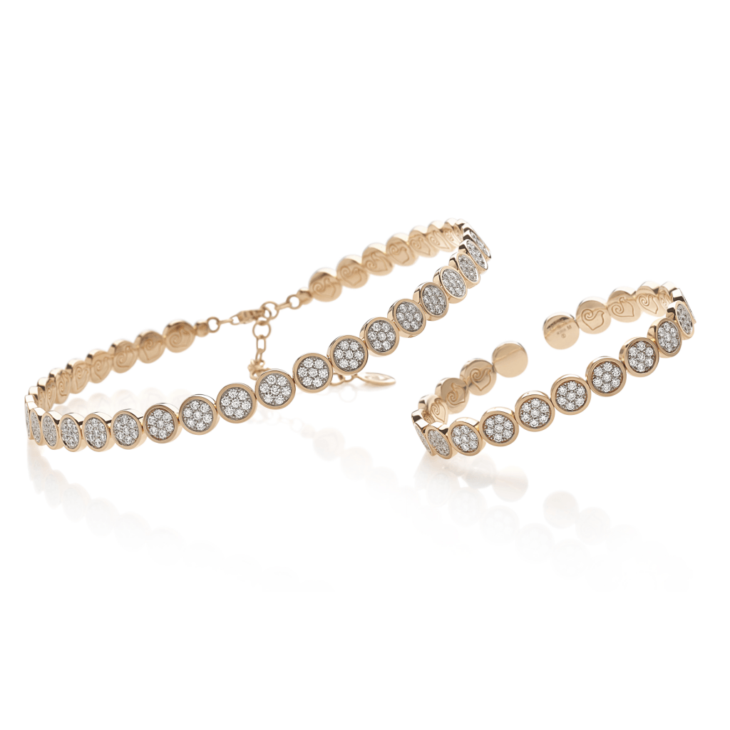 Chantecler Paillettes armband roodgoud met diamant - 40214 - #4 Chantecler Paillettes armband roodgoud met diamant - 40214 - #4