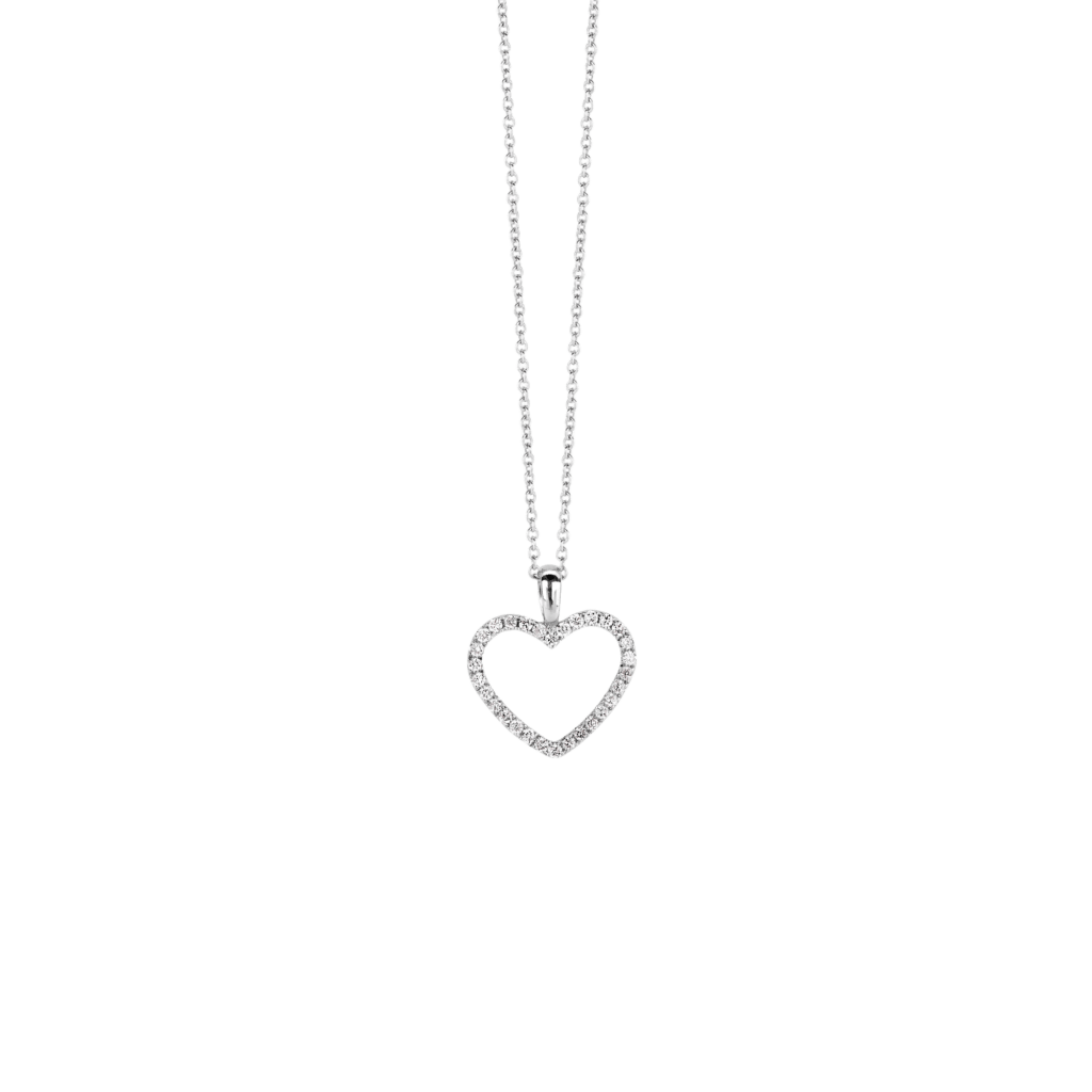 Schaap en Citroen Diamonds collier witgoud met diamant - #1 Schaap en Citroen Diamonds collier witgoud met diamant - #1