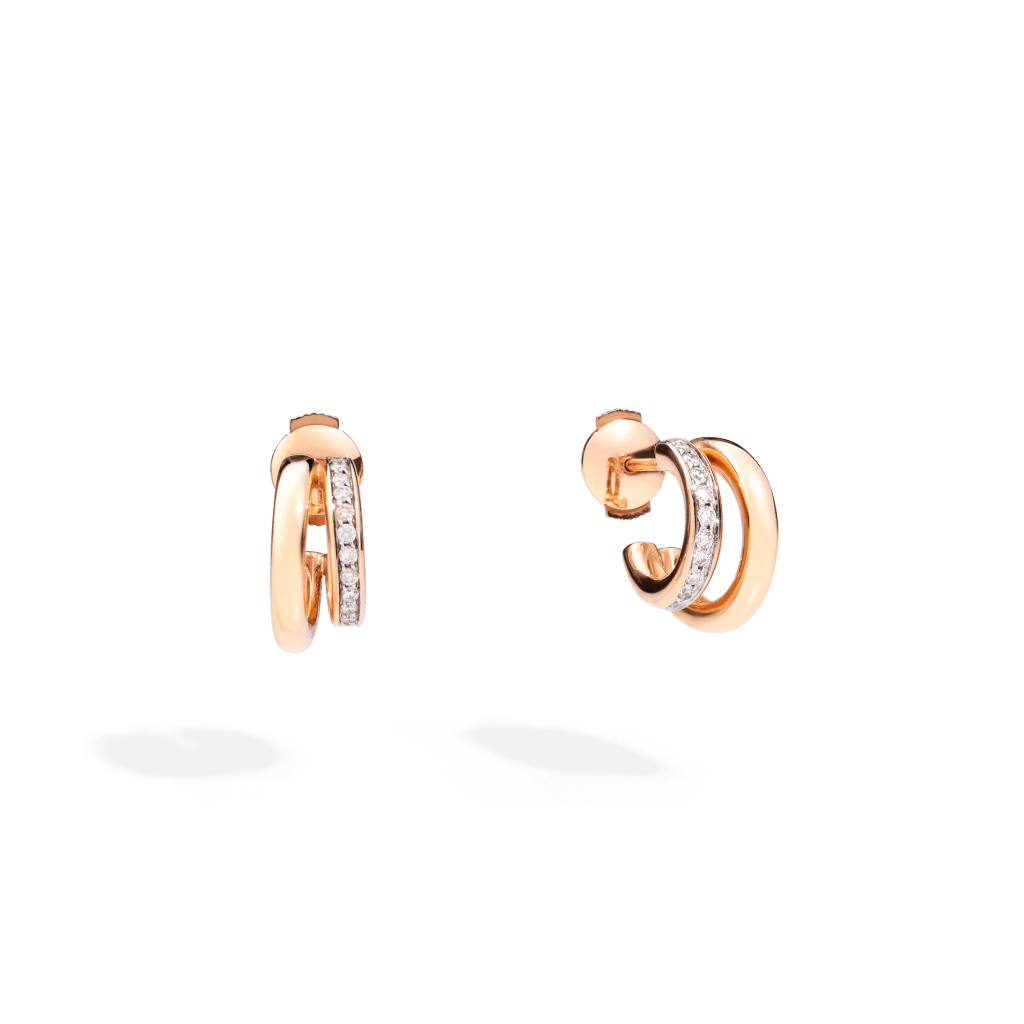 Pomellato Pomellato Together oorsieraad roodgoud met diamant - POB8111 O7000 DB000 - #2 Pomellato Pomellato Together oorsieraad roodgoud met diamant - POB8111 O7000 DB000 - #2