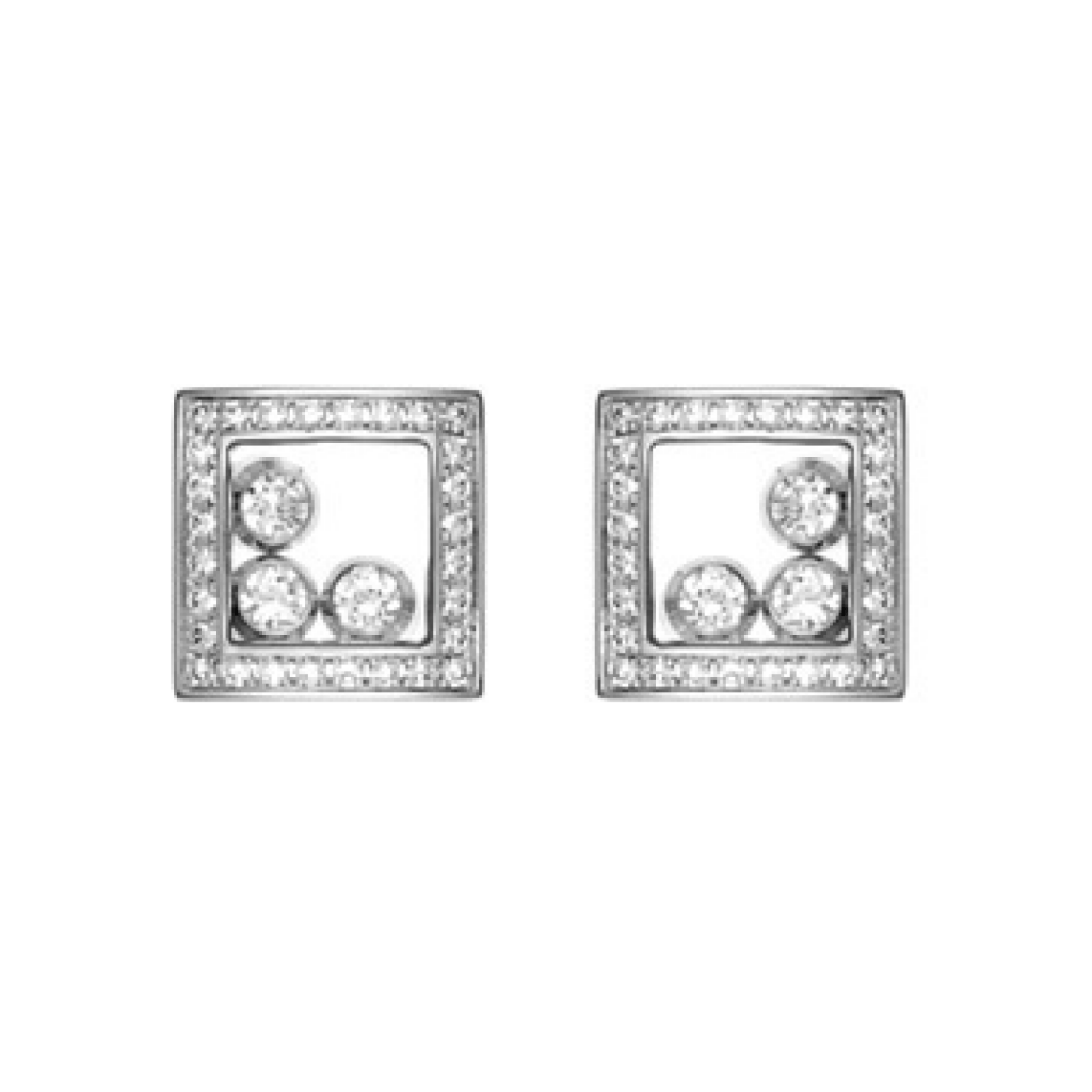 Chopard Happy Diamonds Happy Loupe oorsieraad witgoud met diamant - 839224-1002 - #1 Chopard Happy Diamonds Happy Loupe oorsieraad witgoud met diamant - 839224-1002 - #1