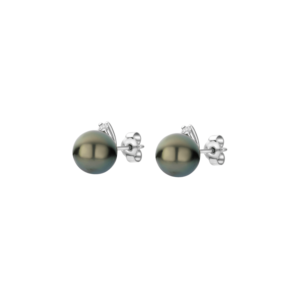 Schaap en Citroen Pearls oorsieraad witgoud met diamant - #5 Schaap en Citroen Pearls oorsieraad witgoud met diamant - #5