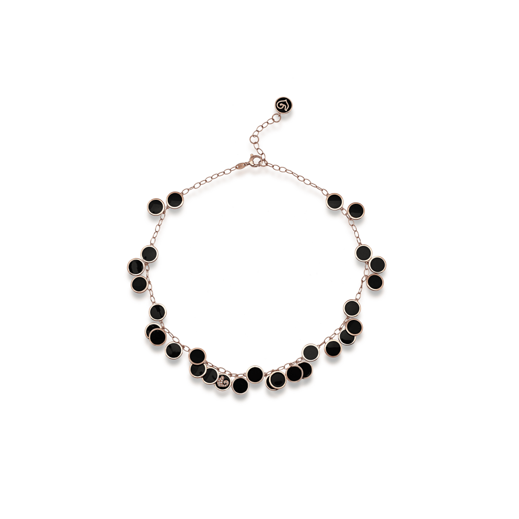 Chantecler Paillettes collier roodgoud met diamant - 42612 - #3