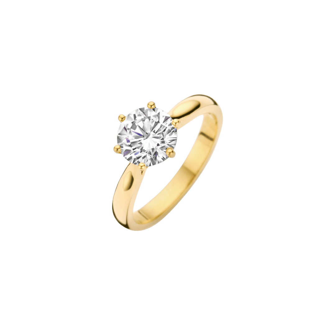 Schaap en Citroen Diamonds ring geelgoud met diamant - #1 Schaap en Citroen Diamonds ring geelgoud met diamant - #1