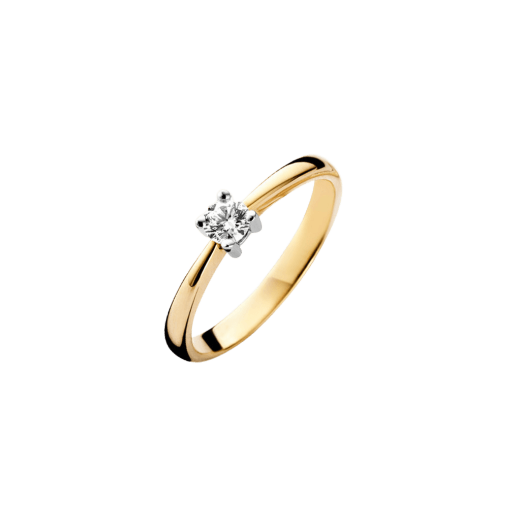 Schaap en Citroen Diamonds ring geelgoud met diamant - #1 Schaap en Citroen Diamonds ring geelgoud met diamant - #1