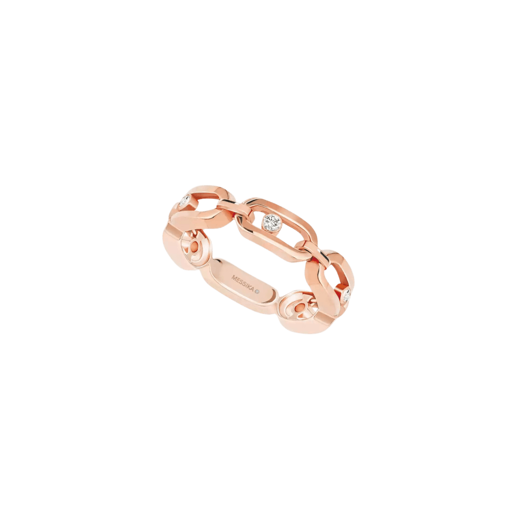 Messika Move Link ring roodgoud met diamant - 12078-PG - #1