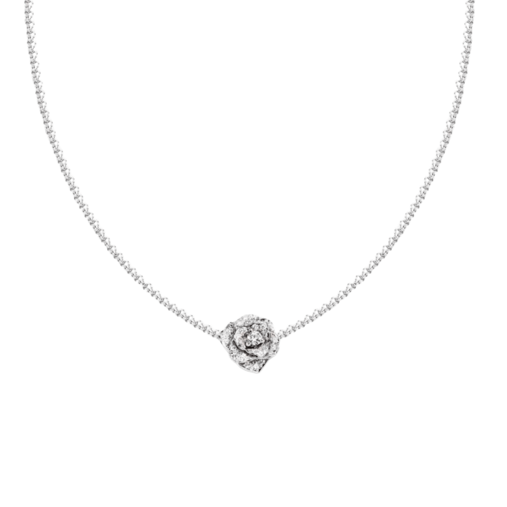 Piaget Rose collier witgoud met diamant - G33U0085 - #2 Piaget Rose collier witgoud met diamant - G33U0085 - #2