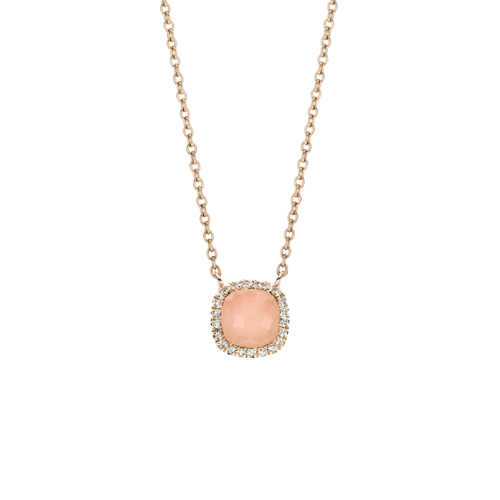 Tirisi Jewelry Milano Sweeties collier roodgoud met diamant - TP9152GUQP - #1 Tirisi Jewelry Milano Sweeties collier roodgoud met diamant - TP9152GUQP - #1