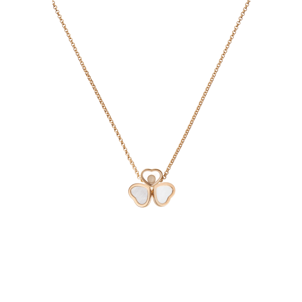 Chopard Happy Diamonds Happy Hearts collier roodgoud met diamant - 81A083-5311 - #1 Chopard Happy Diamonds Happy Hearts collier roodgoud met diamant - 81A083-5311 - #1