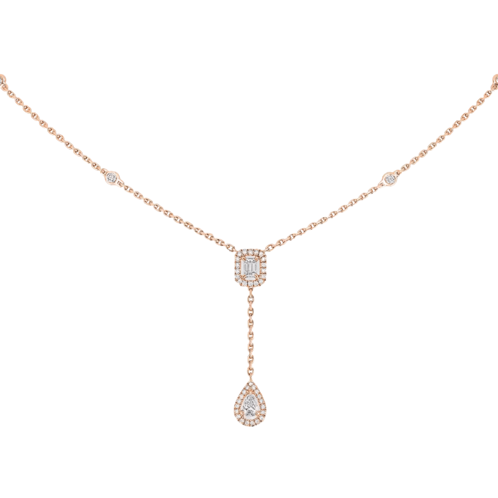 Messika My Twin collier roodgoud met diamant - 6693-PG - #4 Messika My Twin collier roodgoud met diamant - 6693-PG - #4