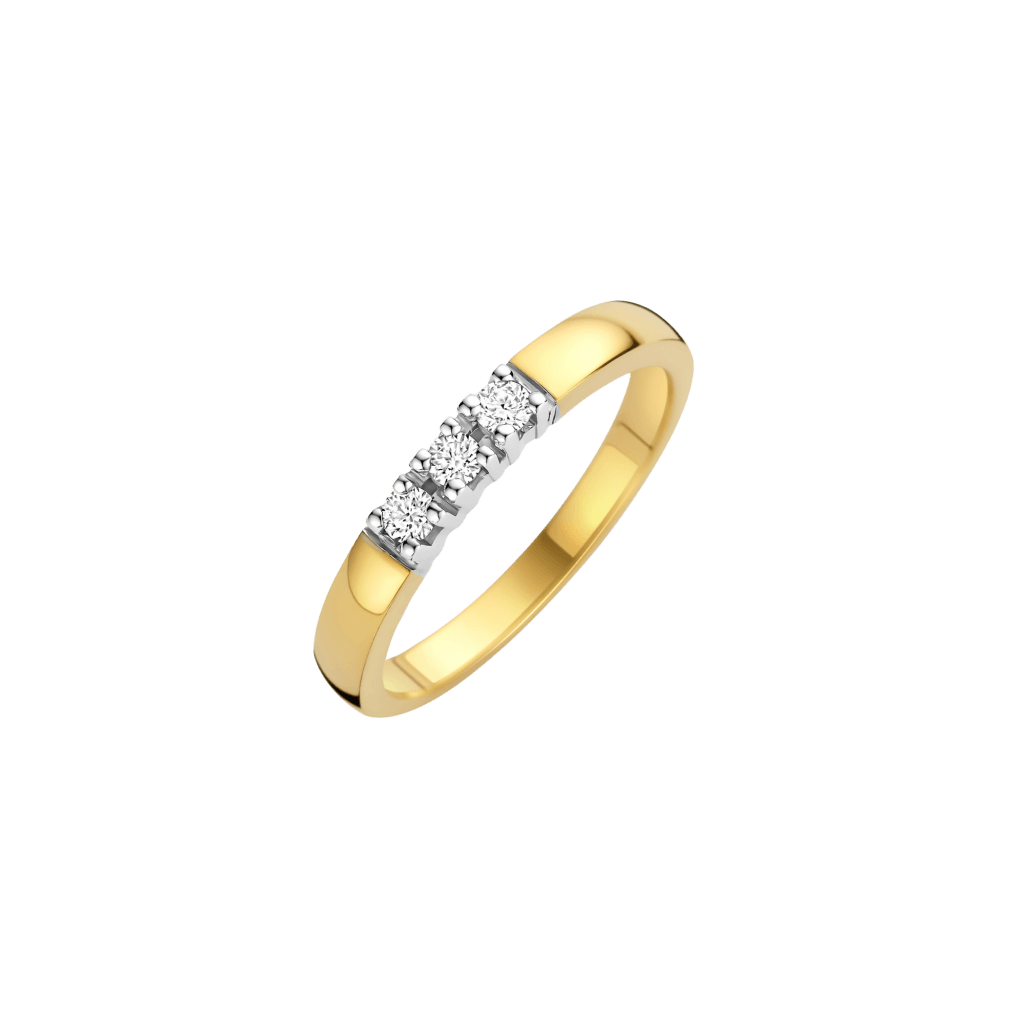 Schaap en Citroen Diamonds ring geelgoud met diamant - #1 Schaap en Citroen Diamonds ring geelgoud met diamant - #1