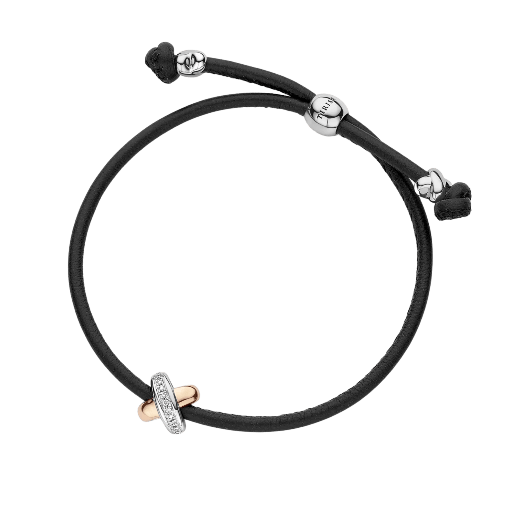 Tirisi Moda Kisses armband geelgoud met diamant - TM2133BL(2P) - #4