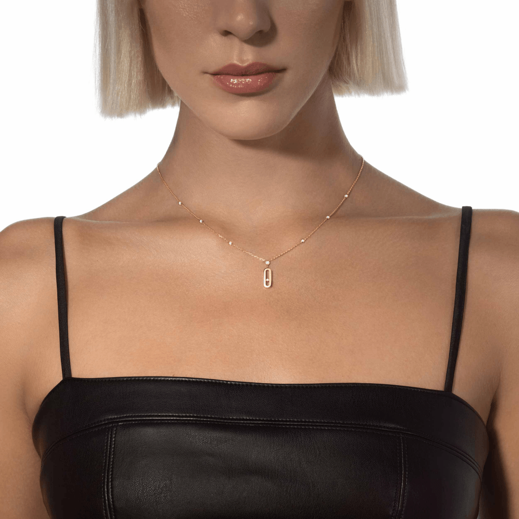 Messika Move Uno collier geelgoud met diamant - 10111-YG - #3 Messika Move Uno collier geelgoud met diamant - 10111-YG - #3