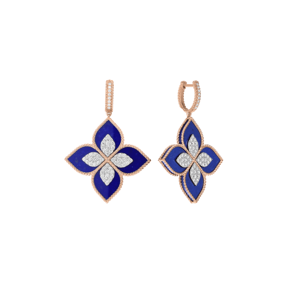 Roberto Coin Princess Flower oorsieraad roodgoud met diamant - ADV888EA1838_04 - #2