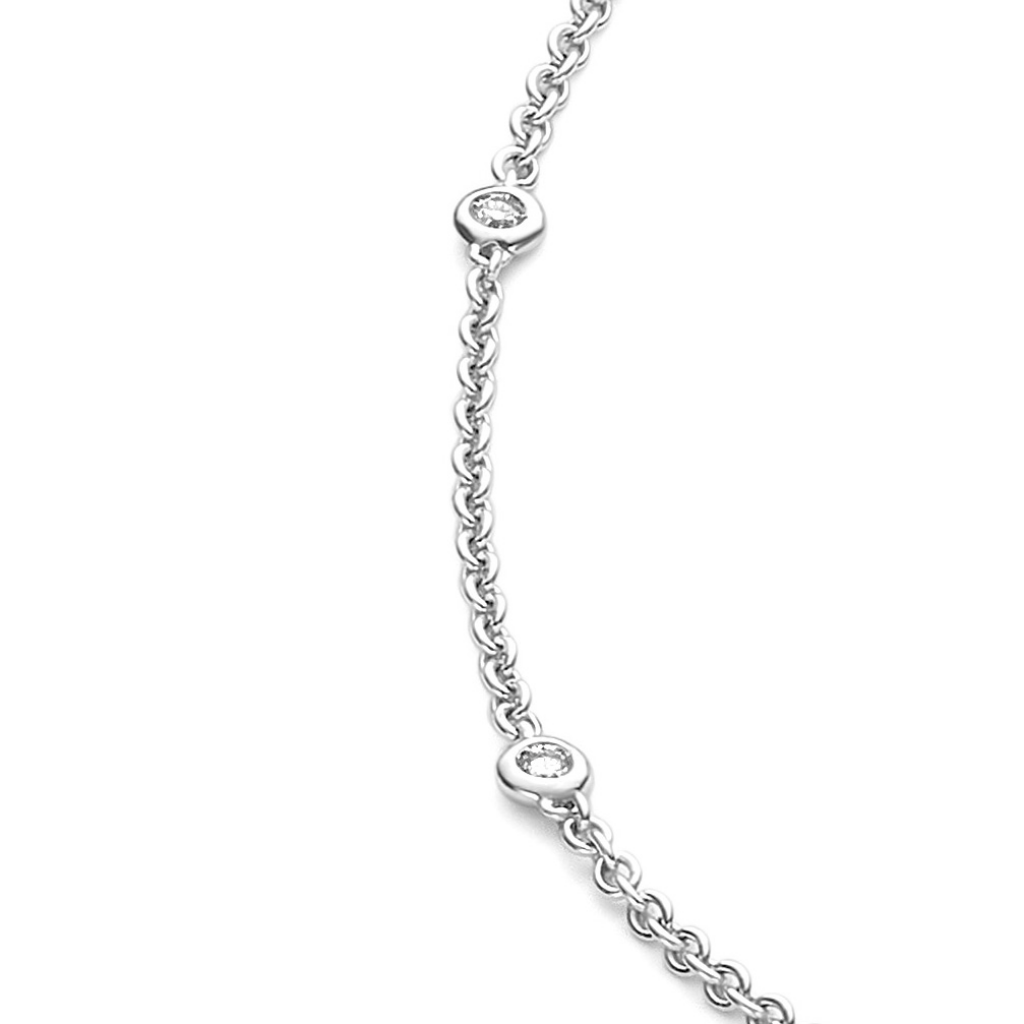 Schaap en Citroen Diamonds collier witgoud met diamant - #4