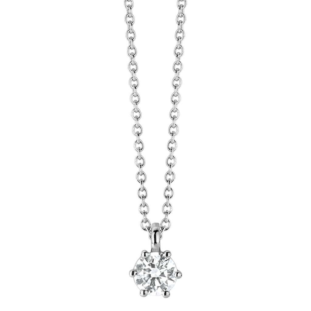 Schaap en Citroen Diamonds collier witgoud met diamant - #2 Schaap en Citroen Diamonds collier witgoud met diamant - #2