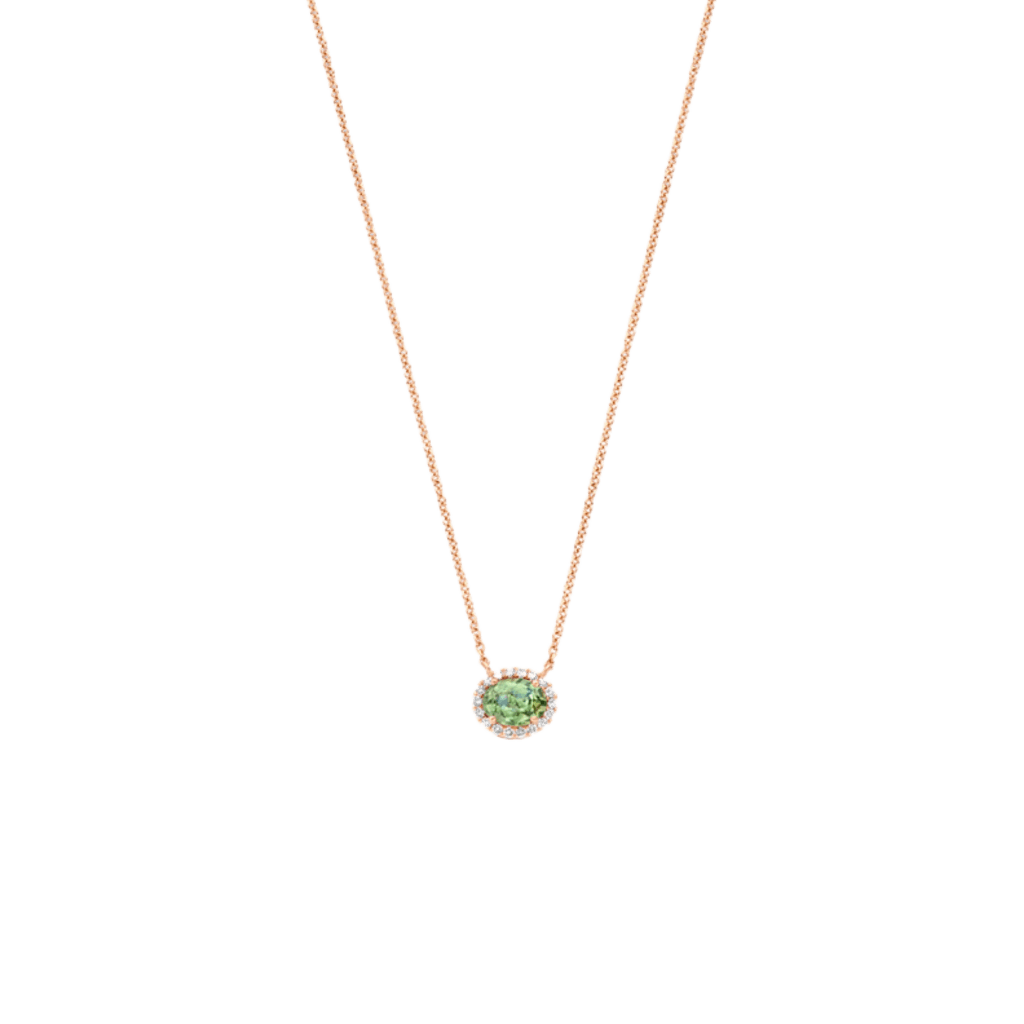 Schaap en Citroen Colours collier roodgoud met diamant - #1