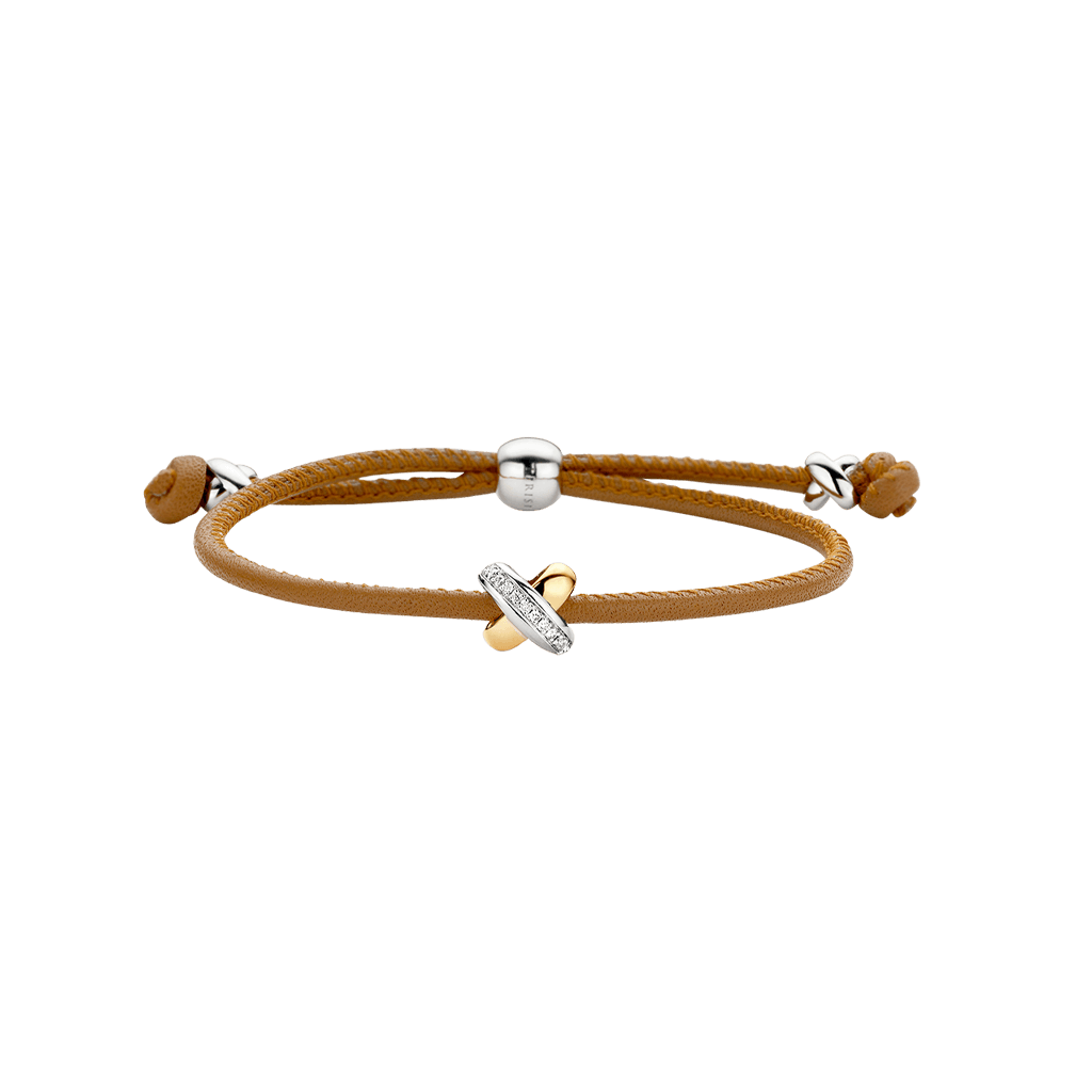 Tirisi Moda Kisses armband geelgoud met diamant - TM2133NB(2T) - #2 Tirisi Moda Kisses armband geelgoud met diamant - TM2133NB(2T) - #2
