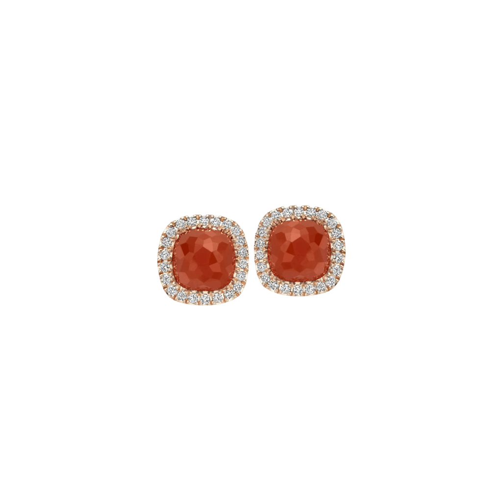 Tirisi Jewelry Milano Sweeties oorsieraad roodgoud met diamant - TE9226RAGP - #1 Tirisi Jewelry Milano Sweeties oorsieraad roodgoud met diamant - TE9226RAGP - #1