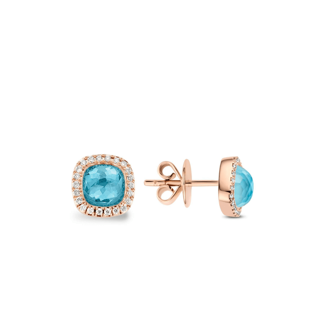 Tirisi Jewelry Milano Sweeties oorsieraad roodgoud met diamant - TE9226TQP - #2 Tirisi Jewelry Milano Sweeties oorsieraad roodgoud met diamant - TE9226TQP - #2