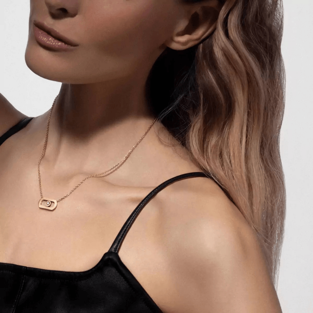 Messika So Move collier geelgoud met diamant - 12944-YG - #2 Messika So Move collier geelgoud met diamant - 12944-YG - #2
