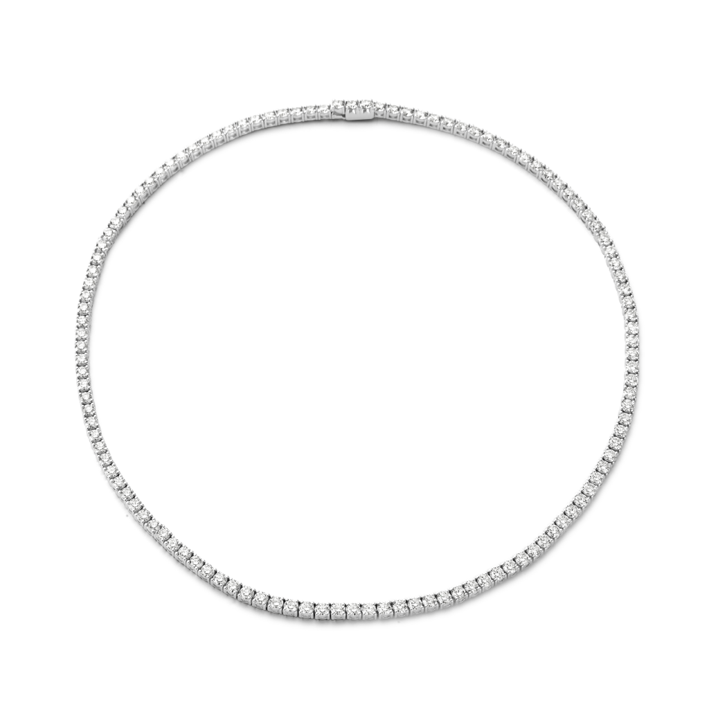 Schaap en Citroen Diamonds collier witgoud met diamant - #1 Schaap en Citroen Diamonds collier witgoud met diamant - #1