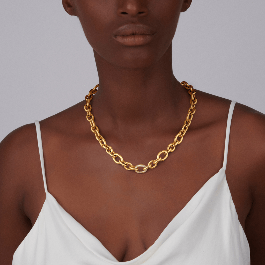 Schaap en Citroen Diamonds collier geelgoud met diamant - #2 Schaap en Citroen Diamonds collier geelgoud met diamant - #2