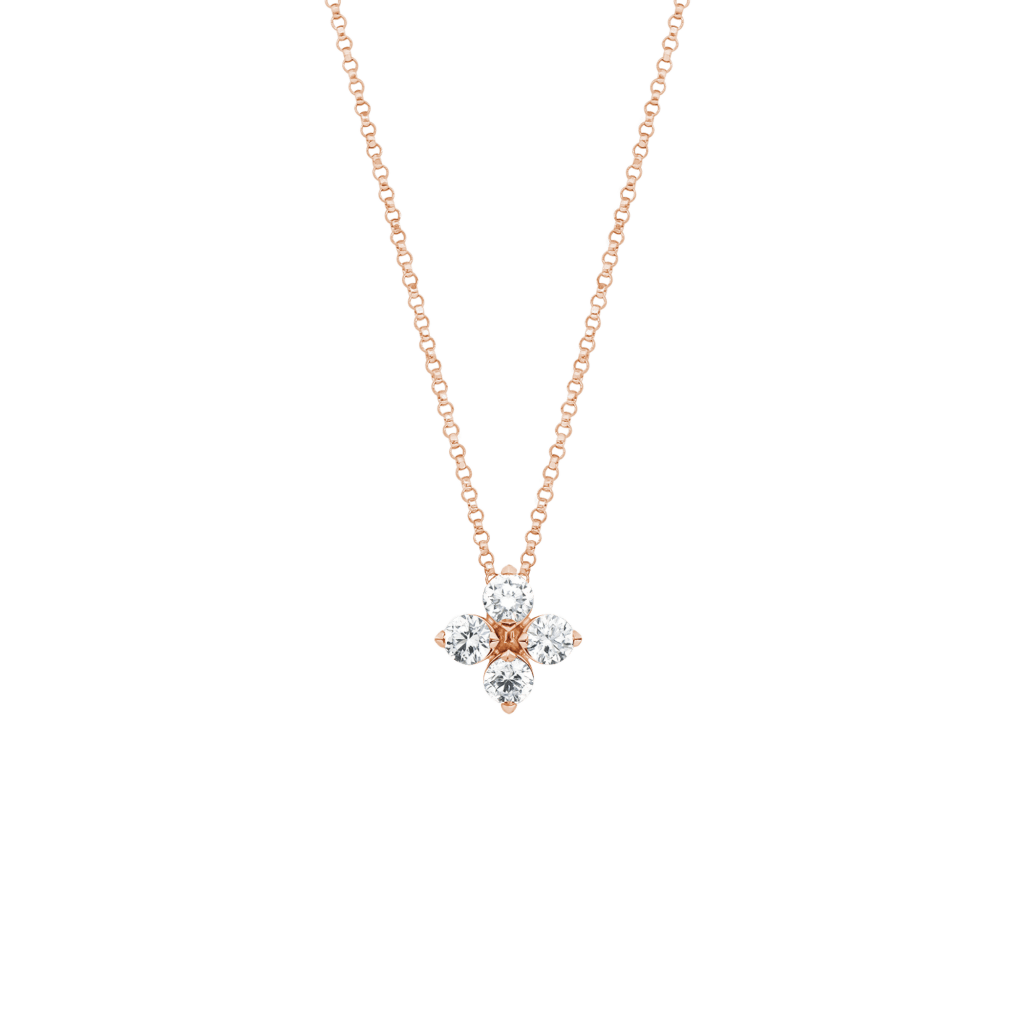 Roberto Coin Love In Verona collier roodgoud met diamant - ADR888CL2195 - #1 Roberto Coin Love In Verona collier roodgoud met diamant - ADR888CL2195 - #1