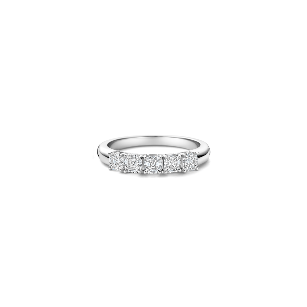 Royal Asscher Paola ring witgoud met diamant - R.151.RAC.WG.23 GIA - #4 Royal Asscher Paola ring witgoud met diamant - R.151.RAC.WG.23 GIA - #4