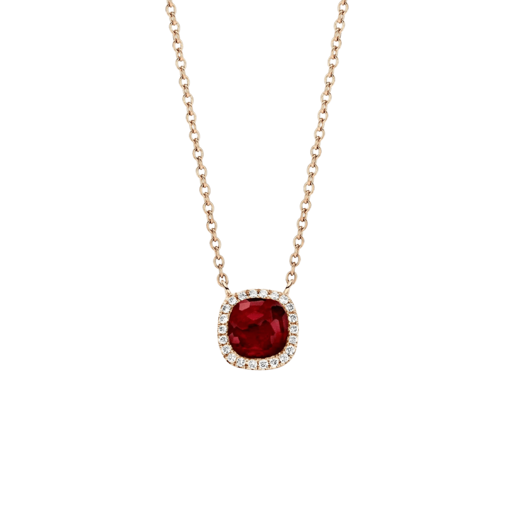Tirisi Jewelry Milano Sweeties collier roodgoud met diamant - TP9152RUP - #1 Tirisi Jewelry Milano Sweeties collier roodgoud met diamant - TP9152RUP - #1