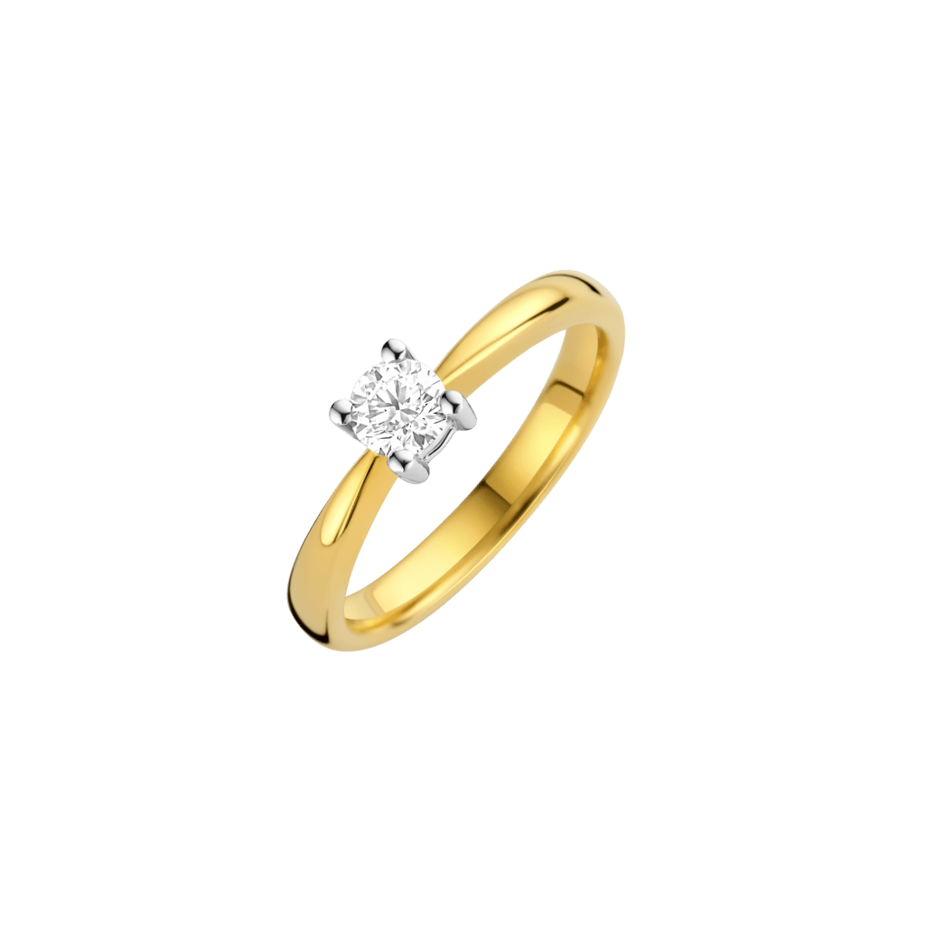 Schaap en Citroen Diamonds ring geelgoud met diamant - #1