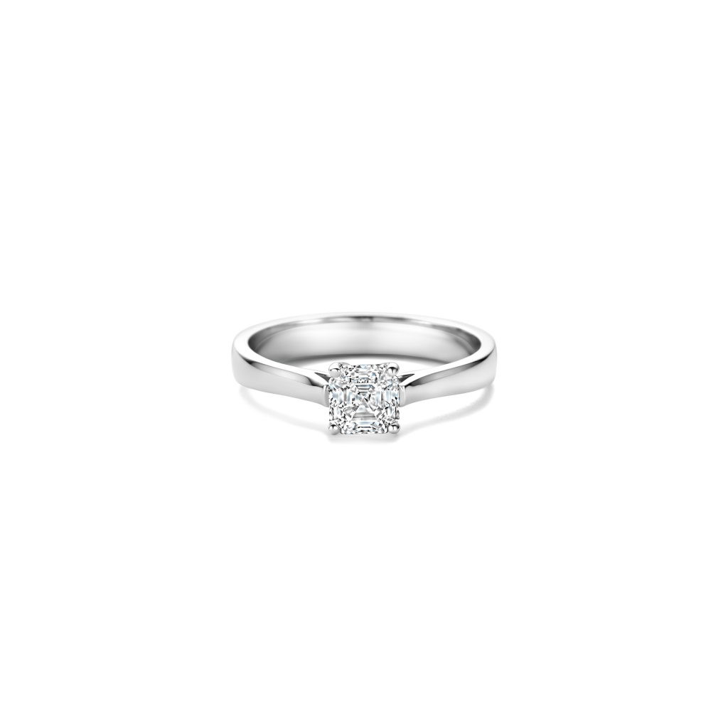 Royal Asscher Ingrid ring witgoud met diamant - R.239.RAC.18WG.3 GIA - #3 Royal Asscher Ingrid ring witgoud met diamant - R.239.RAC.18WG.3 GIA - #3