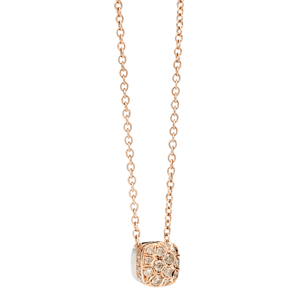 Pomellato Nudo collier roodgoud met diamant - PCB7040 O6000 DBR00 - #1 Pomellato Nudo collier roodgoud met diamant - PCB7040 O6000 DBR00 - #1