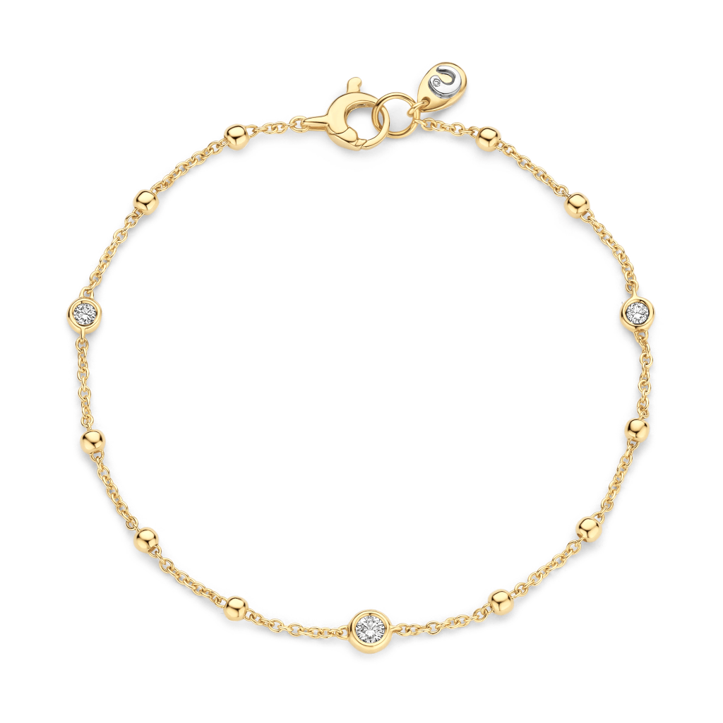 Schaap en Citroen Diamonds armband geelgoud met diamant - #2 Schaap en Citroen Diamonds armband geelgoud met diamant - #2