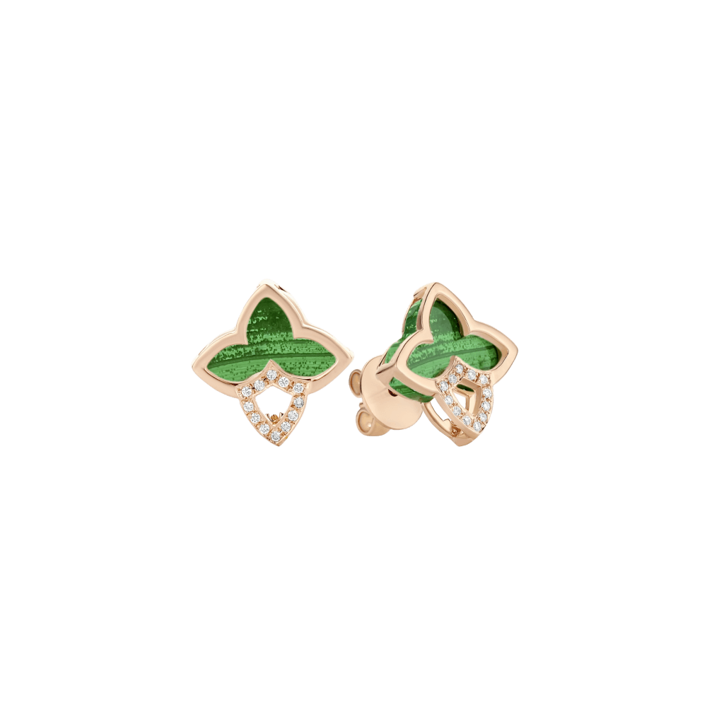 Tirisi Jewelry Seoul Flower Due oorsieraad roodgoud met diamant - TE7097MCP - #2 Tirisi Jewelry Seoul Flower Due oorsieraad roodgoud met diamant - TE7097MCP - #2