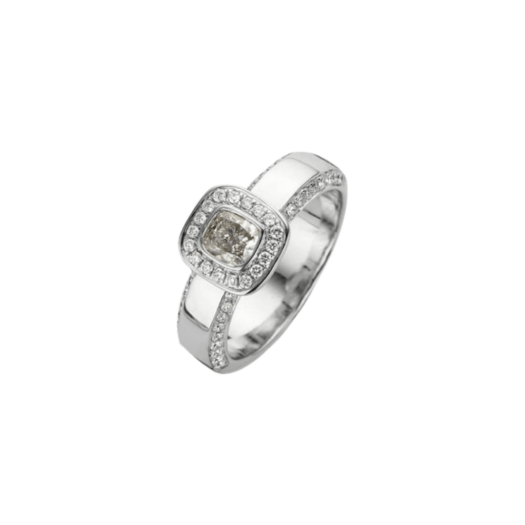 Schaap en Citroen Diamonds ring witgoud met diamant - #1 Schaap en Citroen Diamonds ring witgoud met diamant - #1