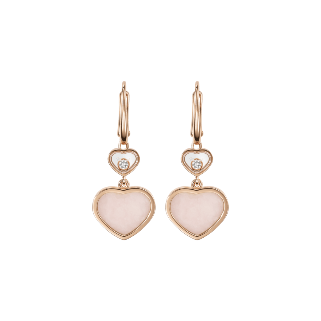 Chopard Happy Diamonds Happy Hearts oorsieraad roodgoud met diamant - 837482-5620 - #1 Chopard Happy Diamonds Happy Hearts oorsieraad roodgoud met diamant - 837482-5620 - #1
