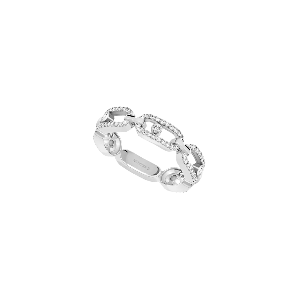 Messika Move Link ring witgoud met diamant - 12012-WG - #1 Messika Move Link ring witgoud met diamant - 12012-WG - #1