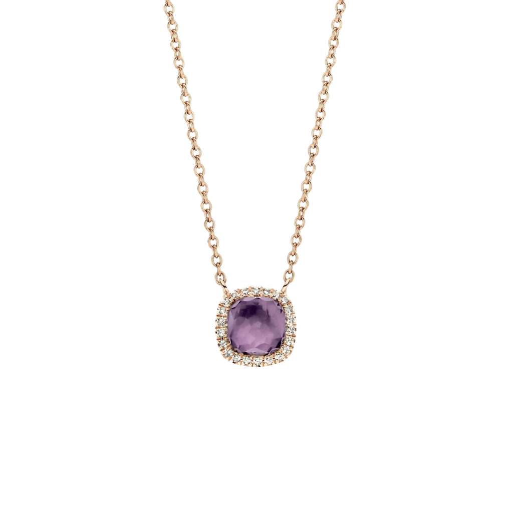 Tirisi Jewelry Milano Sweeties collier roodgoud met diamant - TP9152AMHP - #1 Tirisi Jewelry Milano Sweeties collier roodgoud met diamant - TP9152AMHP - #1
