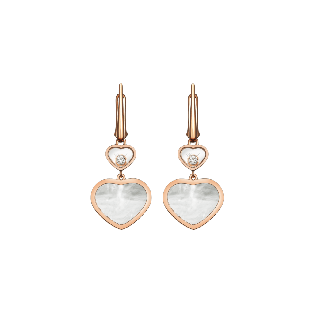 Chopard Happy Diamonds Happy Hearts oorsieraad roodgoud met diamant - 837482-5310 - #1 Chopard Happy Diamonds Happy Hearts oorsieraad roodgoud met diamant - 837482-5310 - #1