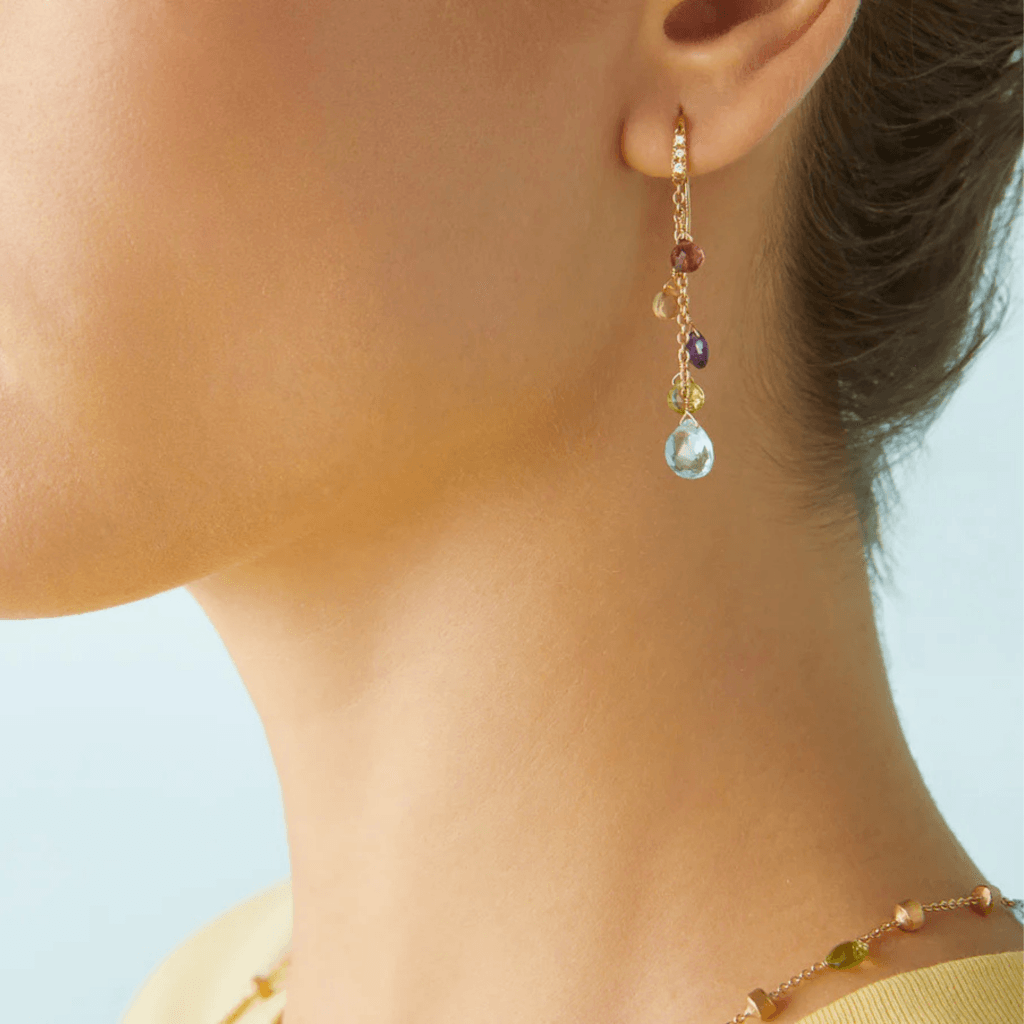 Marco Bicego Paradise oorsieraad geelgoud met diamant - OB1743-AB-MIX01T - #3 Marco Bicego Paradise oorsieraad geelgoud met diamant - OB1743-AB-MIX01T - #3