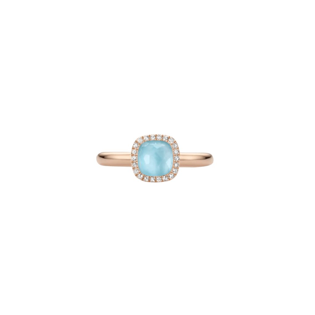 Tirisi Jewelry Milano Sweeties ring roodgoud met diamant - TR9624TQP - #2 Tirisi Jewelry Milano Sweeties ring roodgoud met diamant - TR9624TQP - #2
