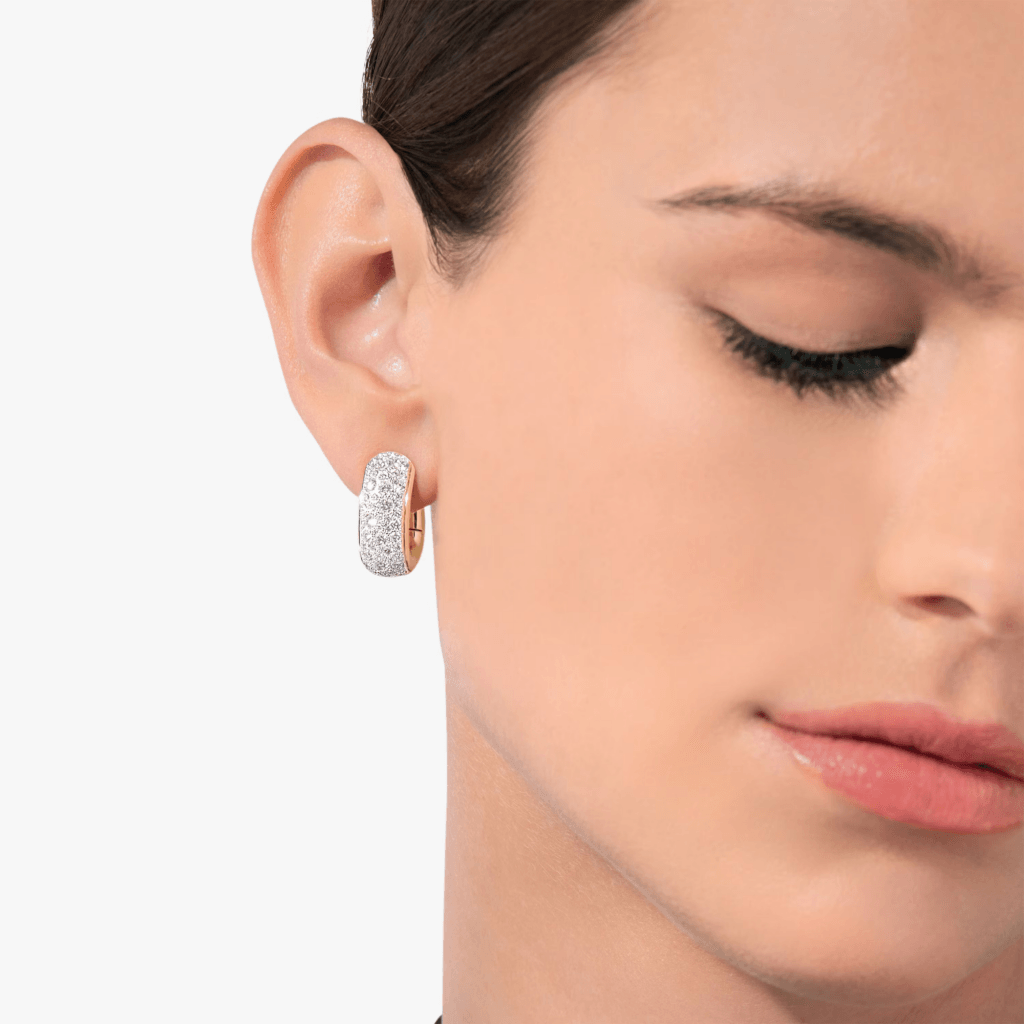 Pomellato Iconica oorsieraad roodgoud met diamant - POB7122 O7WHR DB000 - #4 Pomellato Iconica oorsieraad roodgoud met diamant - POB7122 O7WHR DB000 - #4