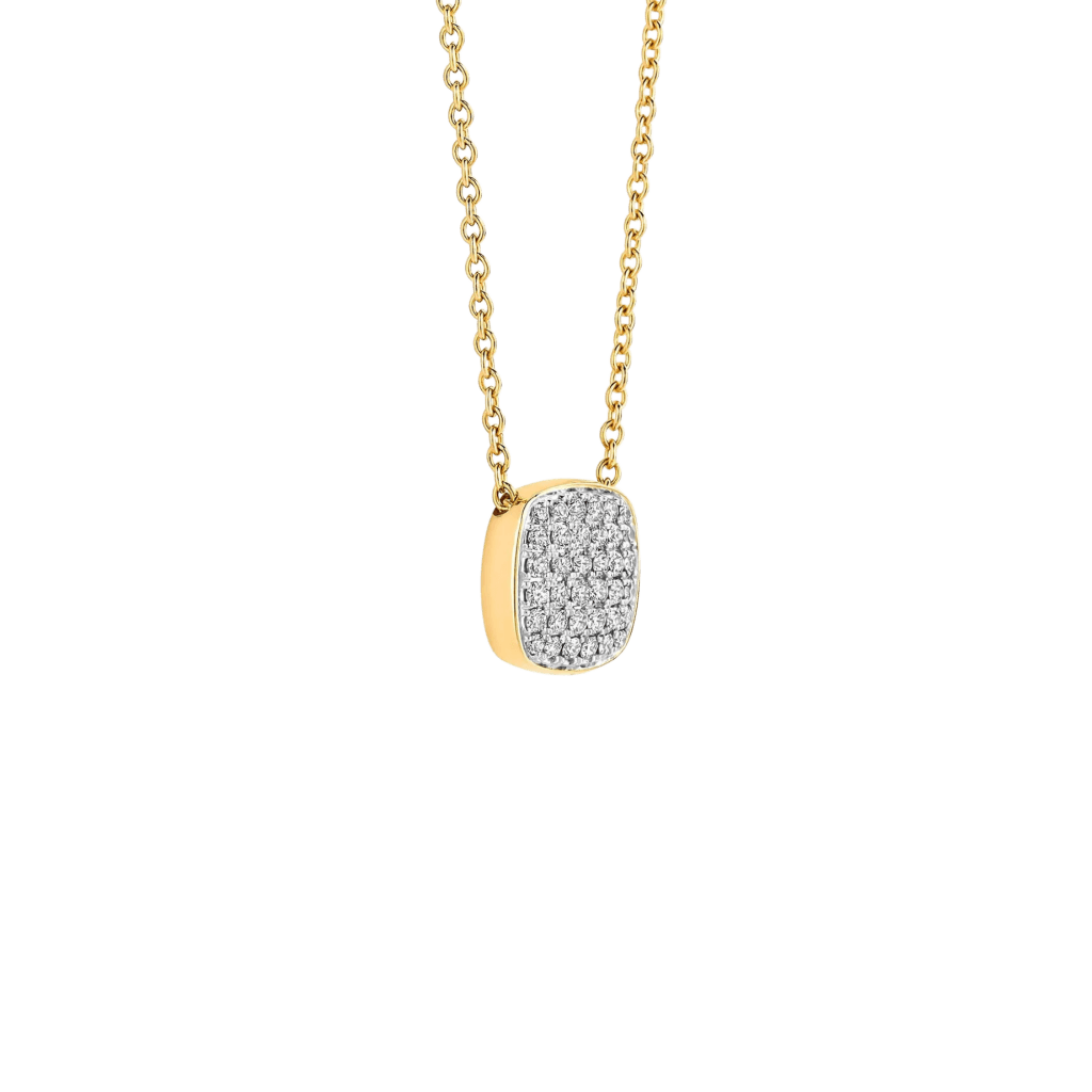 Tirisi Jewelry Amsterdam Stackables collier geelgoud met diamant - TN2092D(2T) - #3 Tirisi Jewelry Amsterdam Stackables collier geelgoud met diamant - TN2092D(2T) - #3