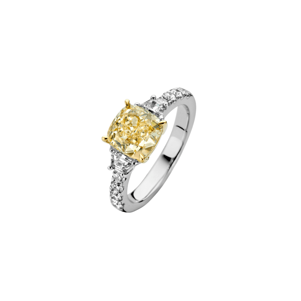 Schaap en Citroen Diamonds ring geelgoud met diamant - #1 Schaap en Citroen Diamonds ring geelgoud met diamant - #1